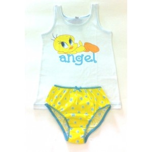 Set canotta + slip bimba Tweety Angel