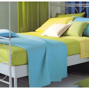 Copriletto trapuntato matrim. In Tinta