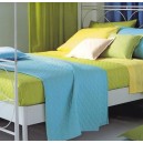 Copriletto trapuntato matrim. In Tinta