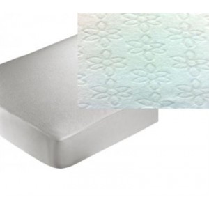 Coprimaterasso singolo in spugna di jersey