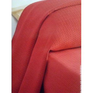 Copriletto di cotone Wave in tinta unita